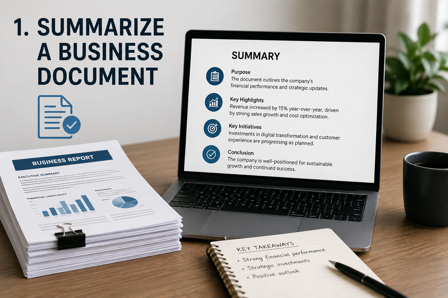 Summarize a Business Document